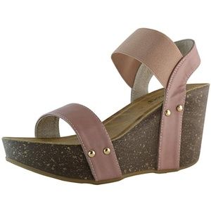 Vegan Mauve Platform Sandal 7